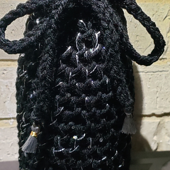 Handmade Knit Wine Bottle Sleeve - Picture 3 of 6